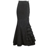 Mermaid Style Long Black Skirt