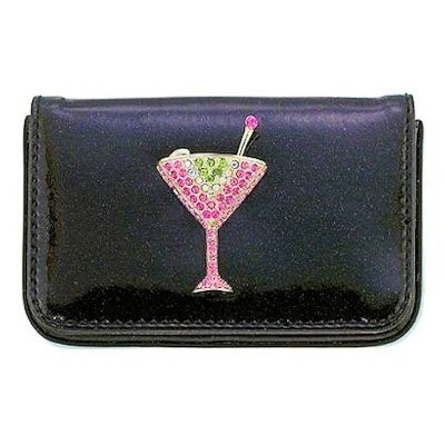 Crystal Martini Soft Credit Card Wallet by Spring Street Design