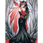 Mask of Autumn Fairy Fantasy Art by Jessica Galbreth