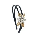 Jeweled Crystal Flower Headband by Spring Street Design