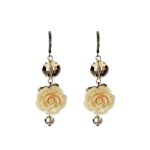 Elegant Flower Charm Chandelier Earrings