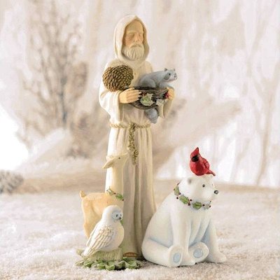 Gifts of Glory St Francis & Animals Christmas Figurine