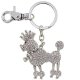 Crystal Poodle Dog Figurine Keychain by Spring Street Design