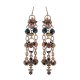 Black & Topaz Chandelier Earrings by I Love Bracelets