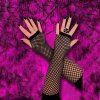 Fish Net Fingerless Gloves Long