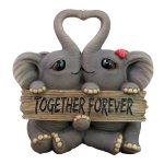 Together Forever Romantic Elephant Figurine