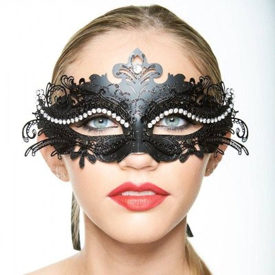 Enchanting Minx Masquerade Mask Tie on Style