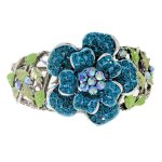 Floral Enchantment Teal Goddess Bracelet