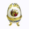 Porcelain Egg Gift Box Round Face Watch by Veccili
