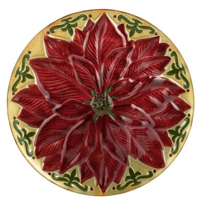 Poinsettia Large Christmas Serving Platter