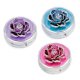 Enchanted Rose Round Metal Pillbox by Spring Street Design