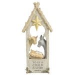 Gifts of Glory Nativity Figurine Christmas Candle Holder