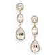 Bridal Earrings Elegant Drops by Spring Street Designs