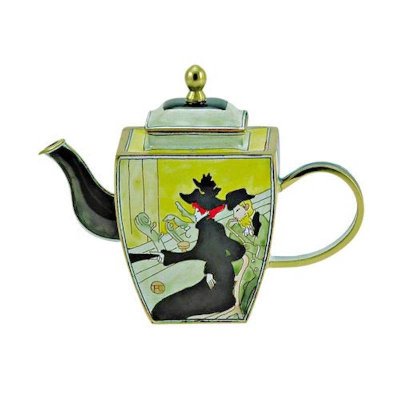 Divan Japonais Toulouse-Lautrec Teapot Figurine Trinket Box