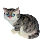 Canary, What Canary Grey Tabby Cat Figurine