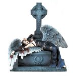 Grieving on a Grave Angel Figurine by Veronese Design