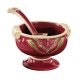 Poinsettia Design Christmas Serving Compote with Spoon