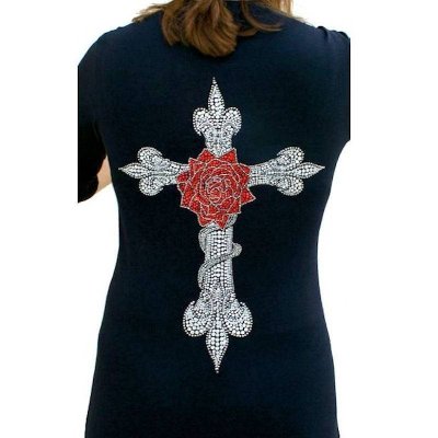 The Rose Rhinestone Shirt by Sabrina Barnett