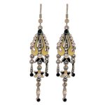 Black Magic Chandelier Earrings by I Love Bracelets