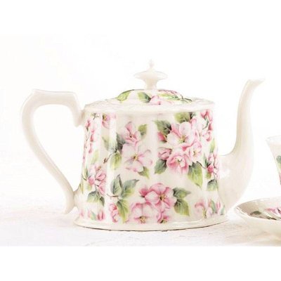 Apple Blossom Ceramic Teapot