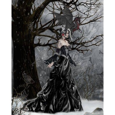 Queen of Shadows Fairy Fantasy Art by Nene Thomas