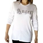 Angel & Cross Rhinestone Shirt by Sabrina Barnett