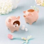 Pink Pig Figurine Cream Pitcher by Grasslands Road