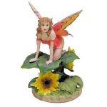 Sunflower Fairy Figurine by Linda Ravenscroft