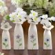 Bud Vases Set of 2 Spring Flowers