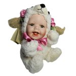 Baby in Animal Costume Plush Figurine