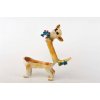 Chihuahua Christmas Dog Figurine Trinket Box by Keren Kopal