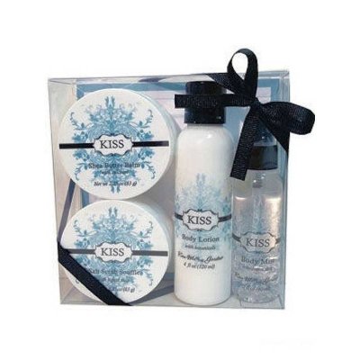 Skincare Gift Set 4 Piece in Gift Box Kiss Fragrance