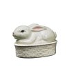 Bunny Figurine Ring Holder Bowl or Trinket Box
