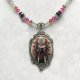 Dark Queen Fantasy Art Beaded Necklace by Jessica Galbreth