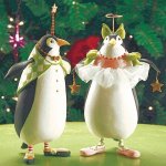 Thaddeus Penguin Large Ornament by Patience Brewster