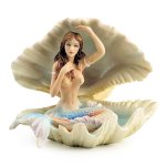Sea Shell Goddess Mermaid Figurine by Veronese Design