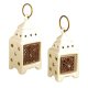 Light Up Lantern Figurines Ceramic Set of 2