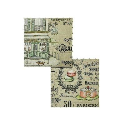 French Patisserie Wall Art Set of 2 by Grasslands Road