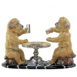 Poker Dogs Figurine Limited Edition Trinket Box by Keren Kopal