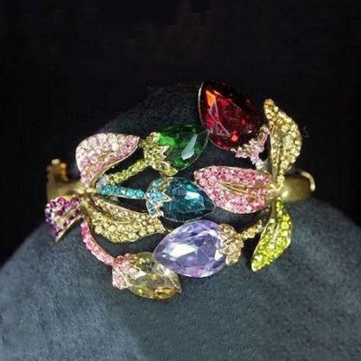 Floral Enchantment Crystal Goddess Bracelet
