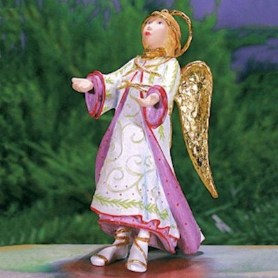 Reverent Angel Large Ornament by Patience Brewster