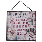 Snowman Christmas Cheer Count Down Sign