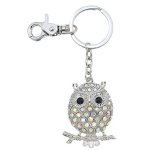 Crystal Owl Figurine Keychain by Spring Street Design
