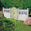 Fairy Rain Boots Fence and Gate Figurine for Fairy Garden