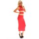 Red Racy Stripes Evening Wear Dress