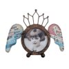 Wings & Crown Round Footed Photo Frame