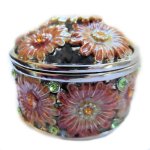 Floral Delight Gift Box Figurine Trinket Box by Keren Kopal