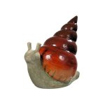 Snail Garden Figurine with Red Shell