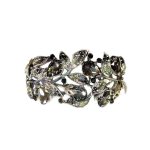 Enchanted Black Leaf Crystal Goddess Bracelet