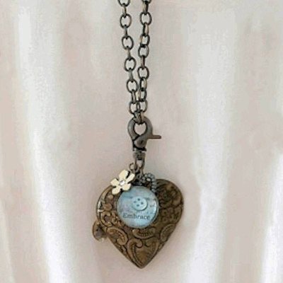 Embrace Me and My Heart Pendant Necklace